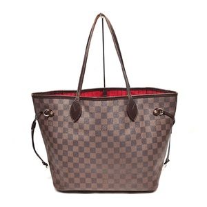 (SOLD )  Louis Vuitton LV Damier Ebene Neverfull tote handbag